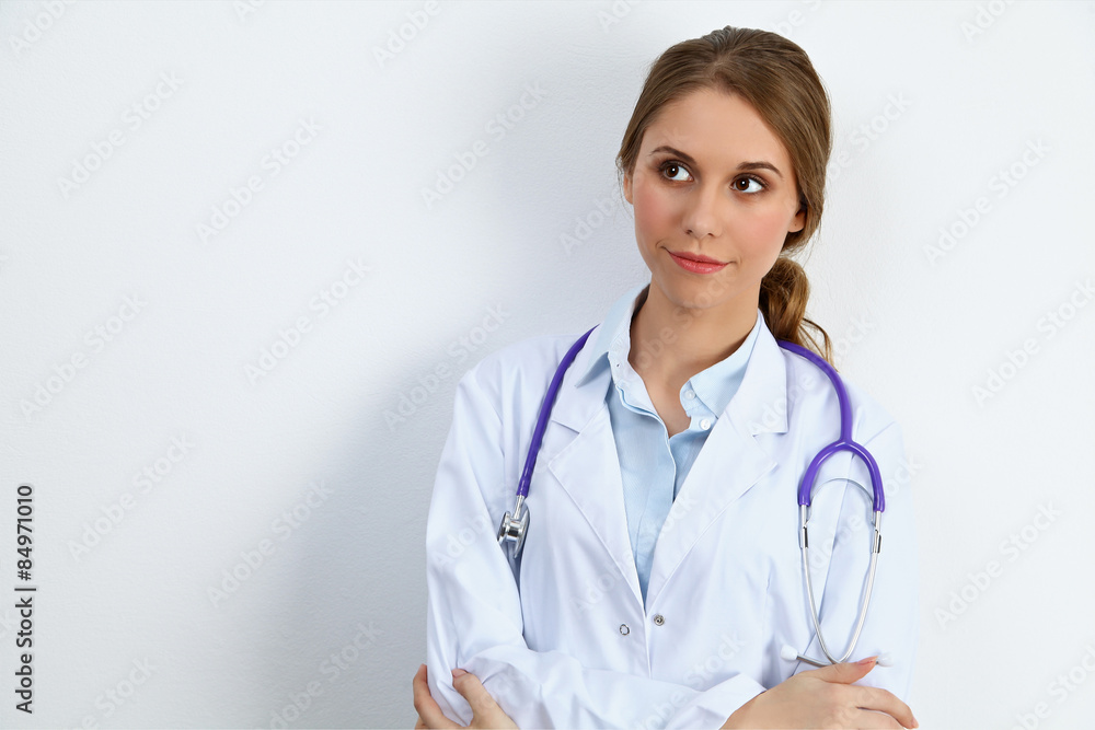 Medical doctor, isolated over white background Medical doctor, isolated over white background