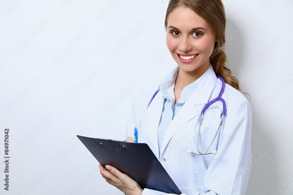 Medical doctor, isolated over white background Medical doctor, isolated over white background
