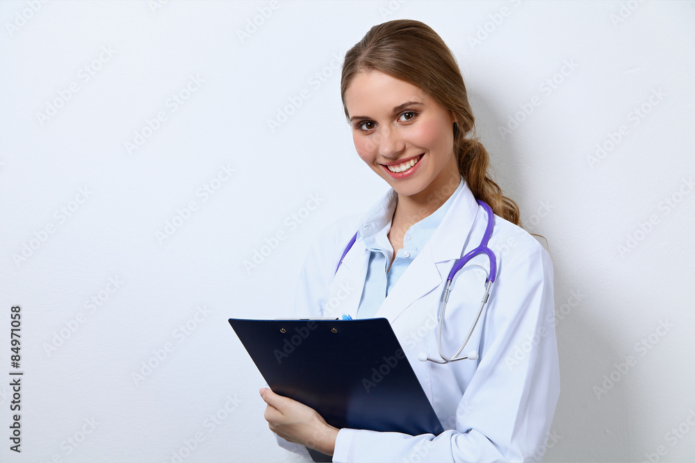 Medical doctor, isolated over white background Medical doctor, isolated over white background