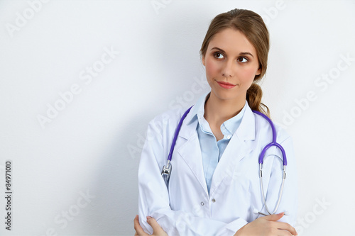 Medical doctor  isolated over white background