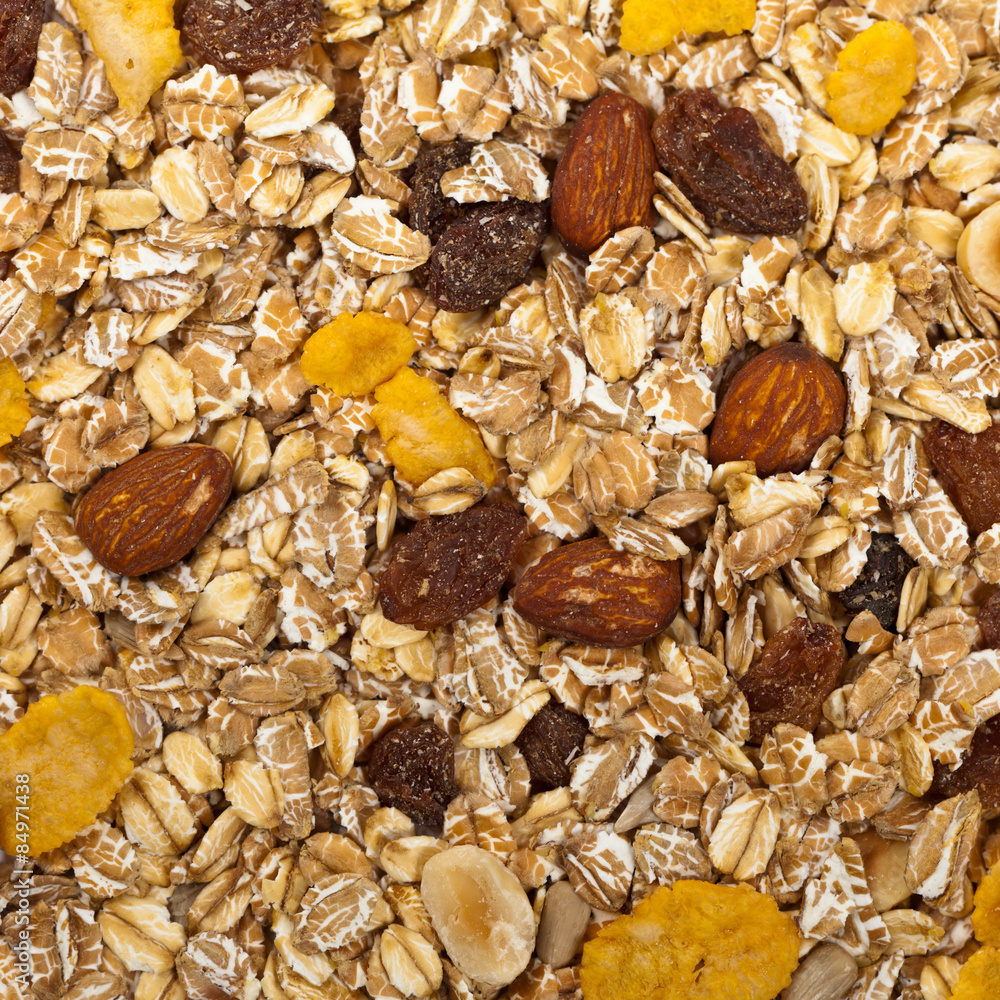 Cereal Muesli Breakfast. Selective focus. Cereal Muesli Breakfast. Selective focus.