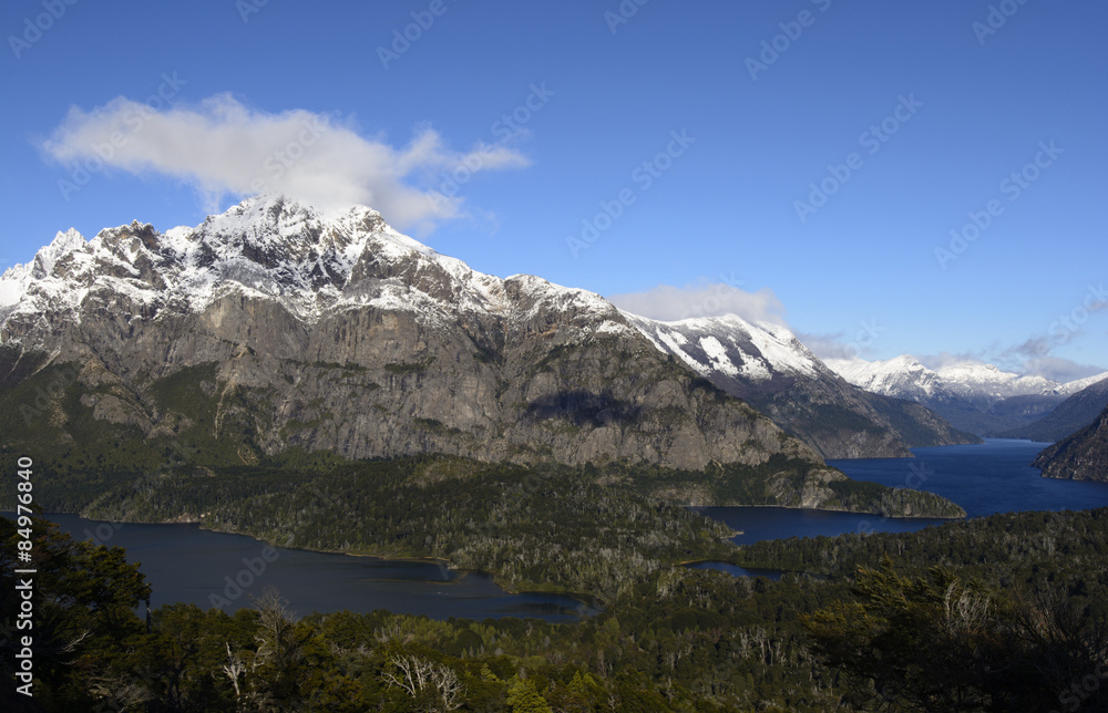 San Carlos de Bariloche, paisajes del Parque Nacional Nahuel Huapi, Argentina, Patagonia.