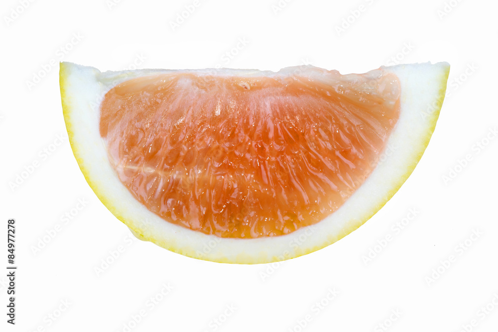 Grapefruit segement isolated on white background Grapefruit segement isolated on white background