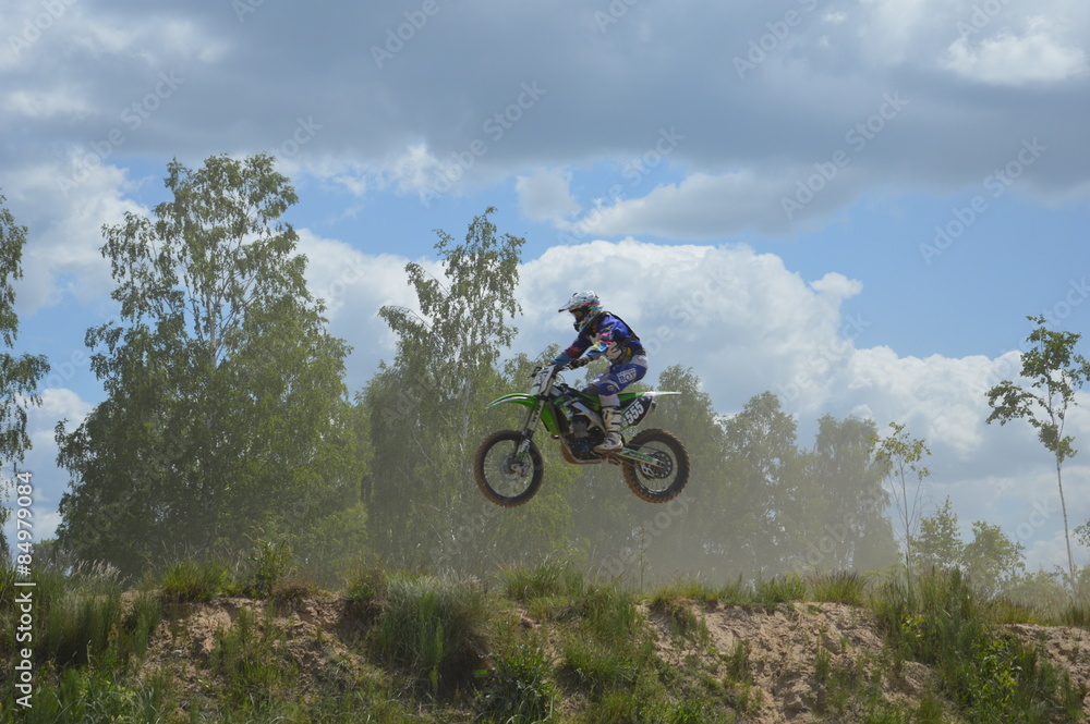Naklejka premium Мотокросс