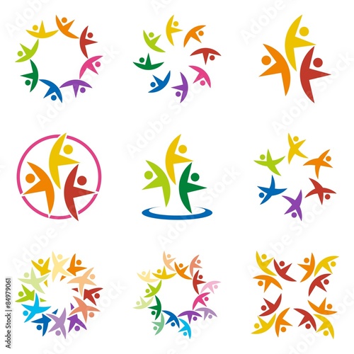 Logo Business Teamwork Leadership Concept Vector