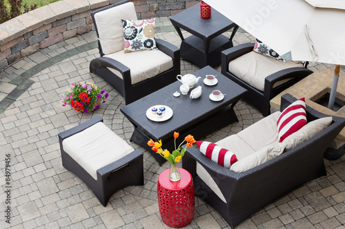 Cozy Patio Furniture on Luxury Outdoor Patio