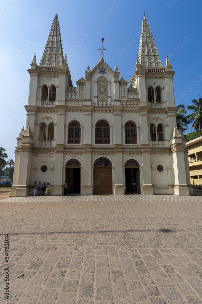 Santa Cruz Cathedral Basilica Church in Cochin India