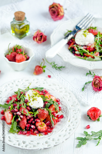 Salad with strawberry