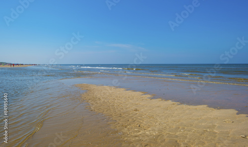 Beach along the North Sea in spring photo