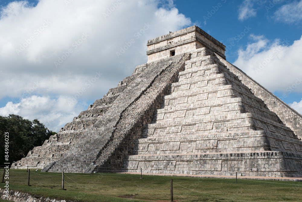 Maya pyramid in Chichen-Itza, Mexico