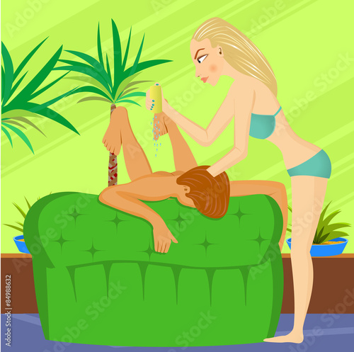 female to male body massage