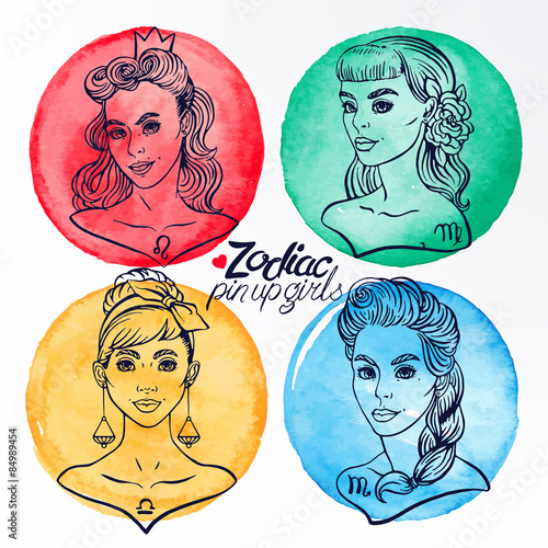 set of four zodiac signs 2