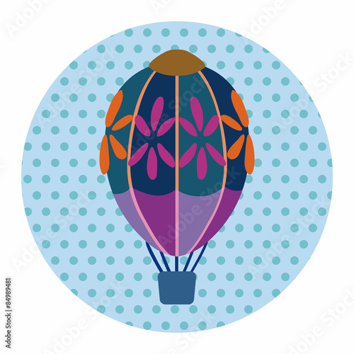 hot air ballon design elements vector