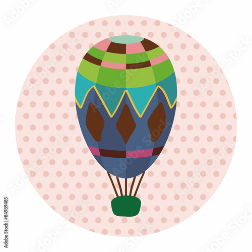 hot air ballon design elements vector