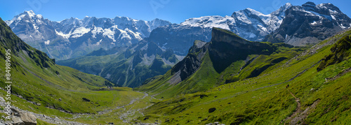 Mountain landscape - Switzerland Alps Panorama