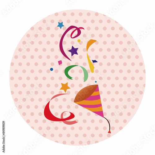 party horn theme elements vector,eps