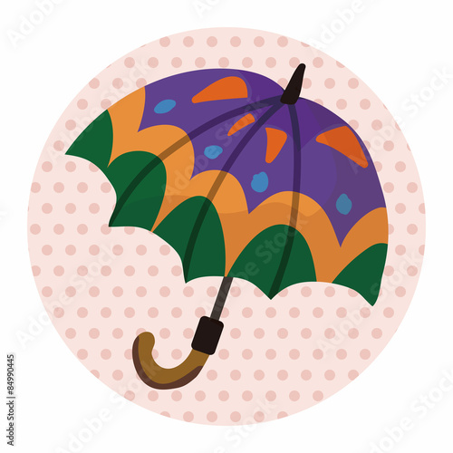 Umbrella theme elemets vector,eps