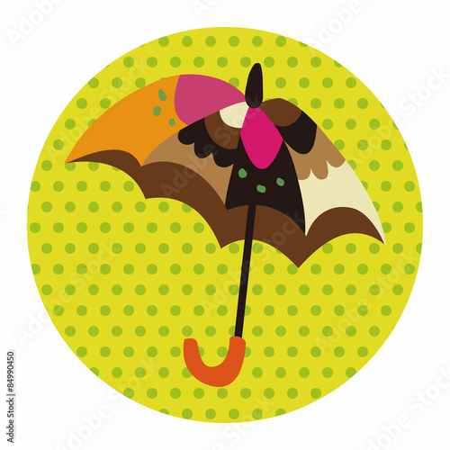 Umbrella theme elemets vector,eps