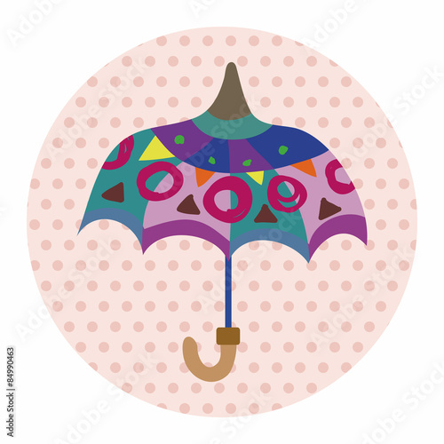 Umbrella theme elemets vector,eps