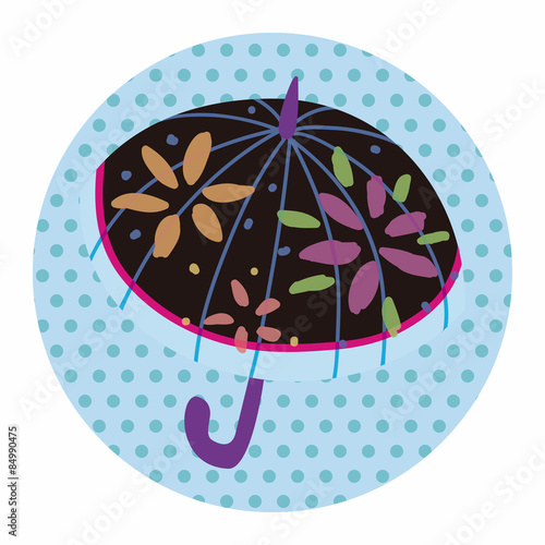 Umbrella theme elemets vector,eps
