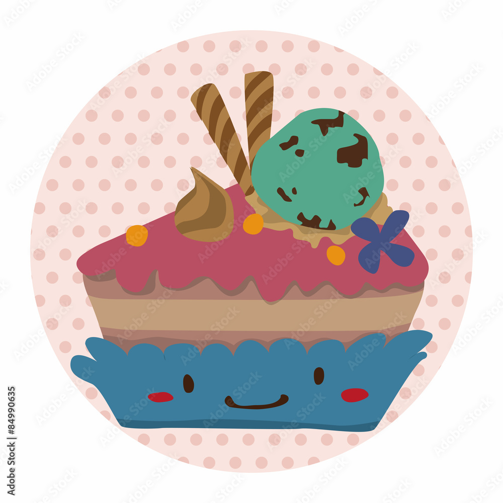 decorating cake flat icon elements background,eps10 decorating cake flat icon elements background,eps10