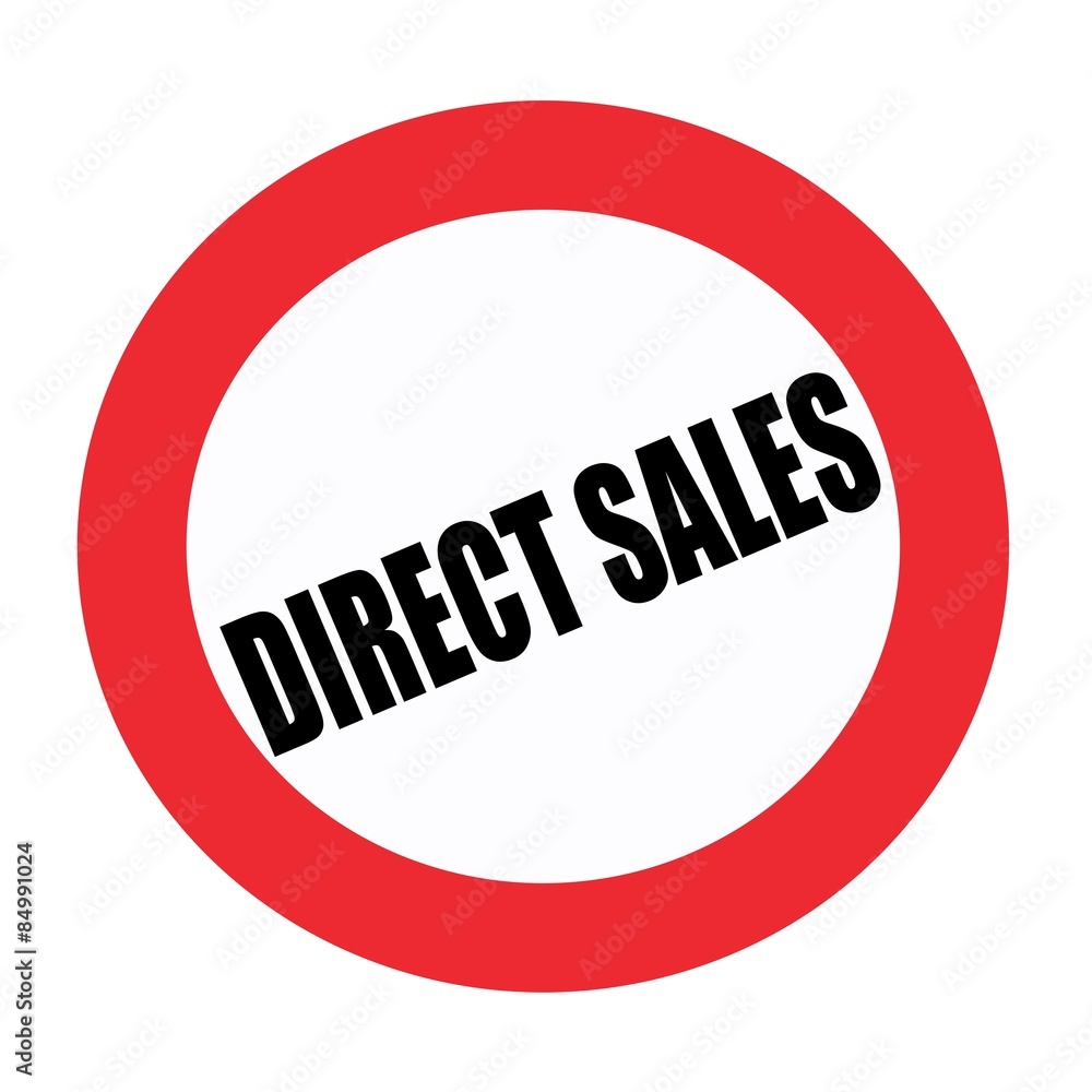 Direct sales black stamp text on white Direct sales black stamp text on white