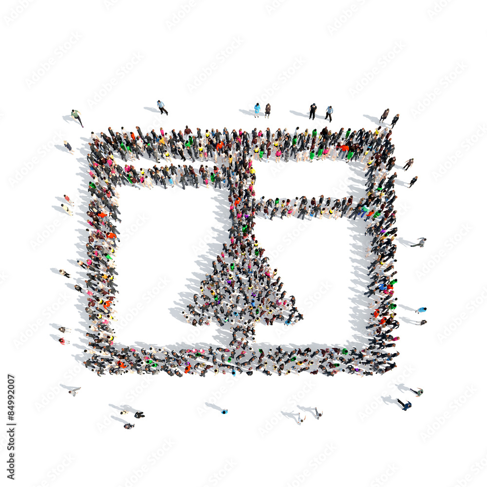 people in the shape of abstract symbols. people in the shape of abstract symbols.