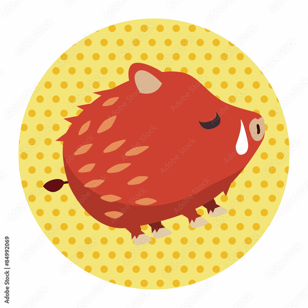 Animal wild pig cartoon Animal wild pig cartoon