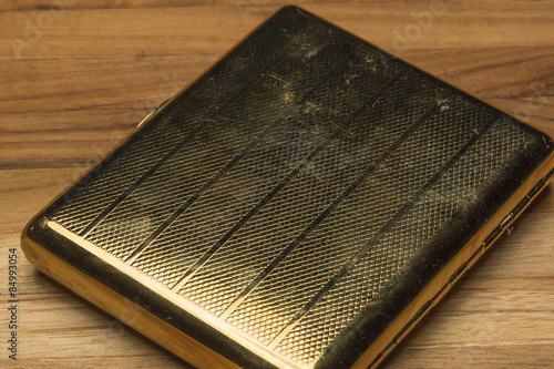 Scratched and Worn Old Fashioned Cigarette Case