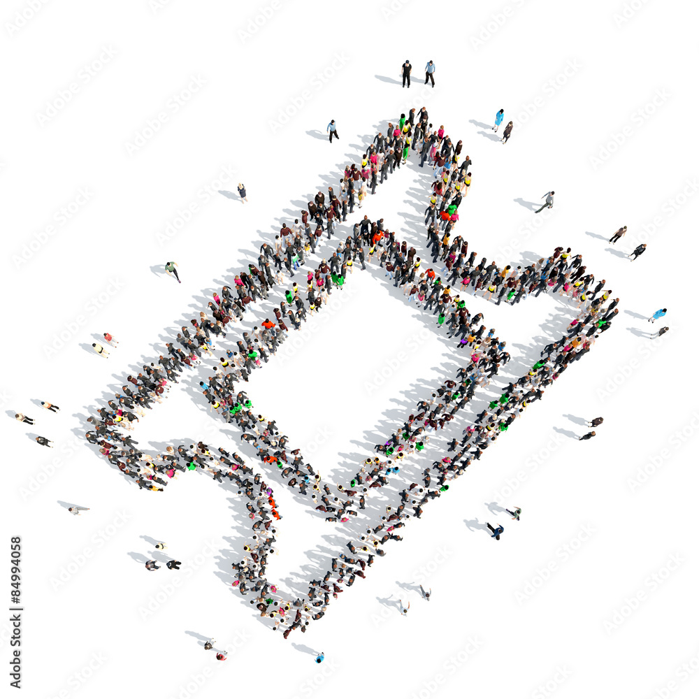 people in the shape of abstract symbols. people in the shape of abstract symbols.