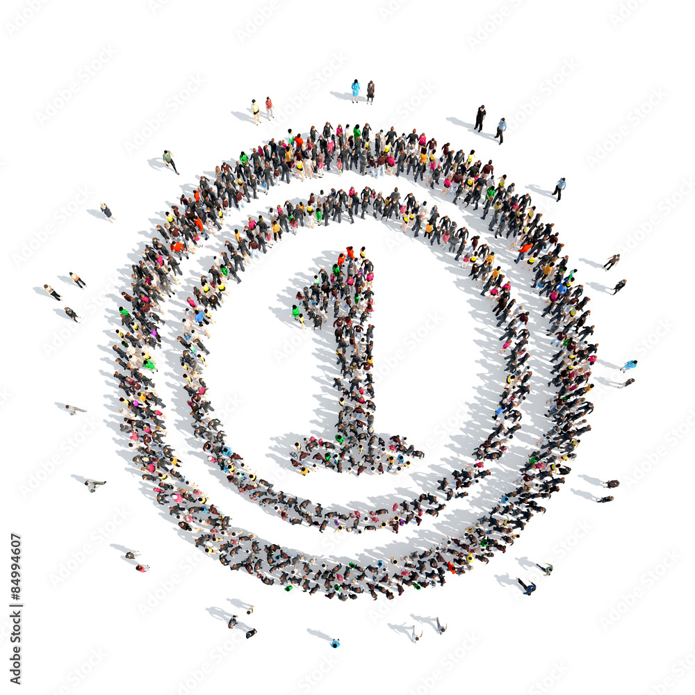 people in the shape of number one. people in the shape of number one.