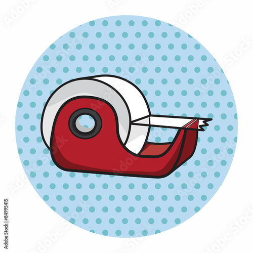 stationary tape dispenser theme elements vector,eps