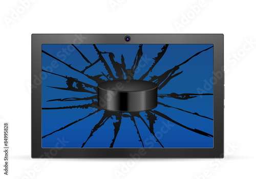 cracked tablet hockey