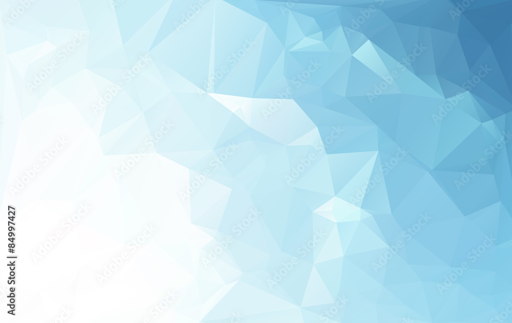 Obraz premium Blue Polygonal Mosaic Background, Creative Design Templates