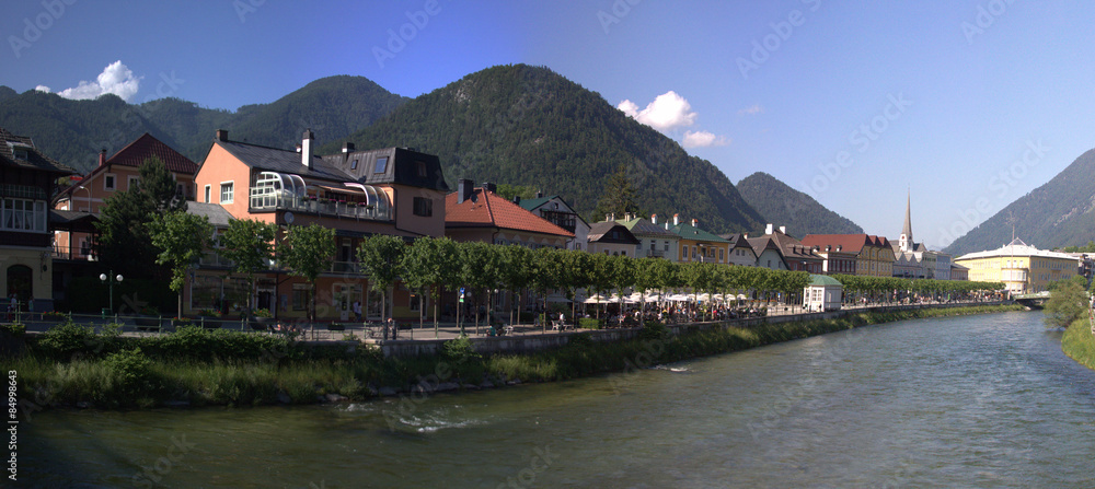 Obraz premium Panorama, Esplanade in Bad Ischl