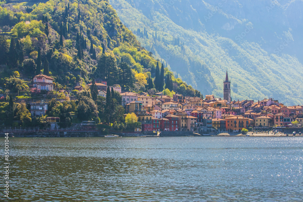 Varenna in Lake Como in north of Milan, Italy