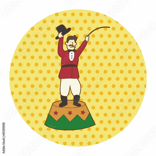 circus tamer theme elements vector,eps