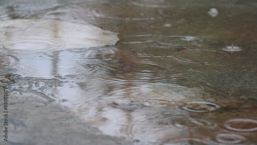 Rain drop like as a circle Rain drop like as a circle