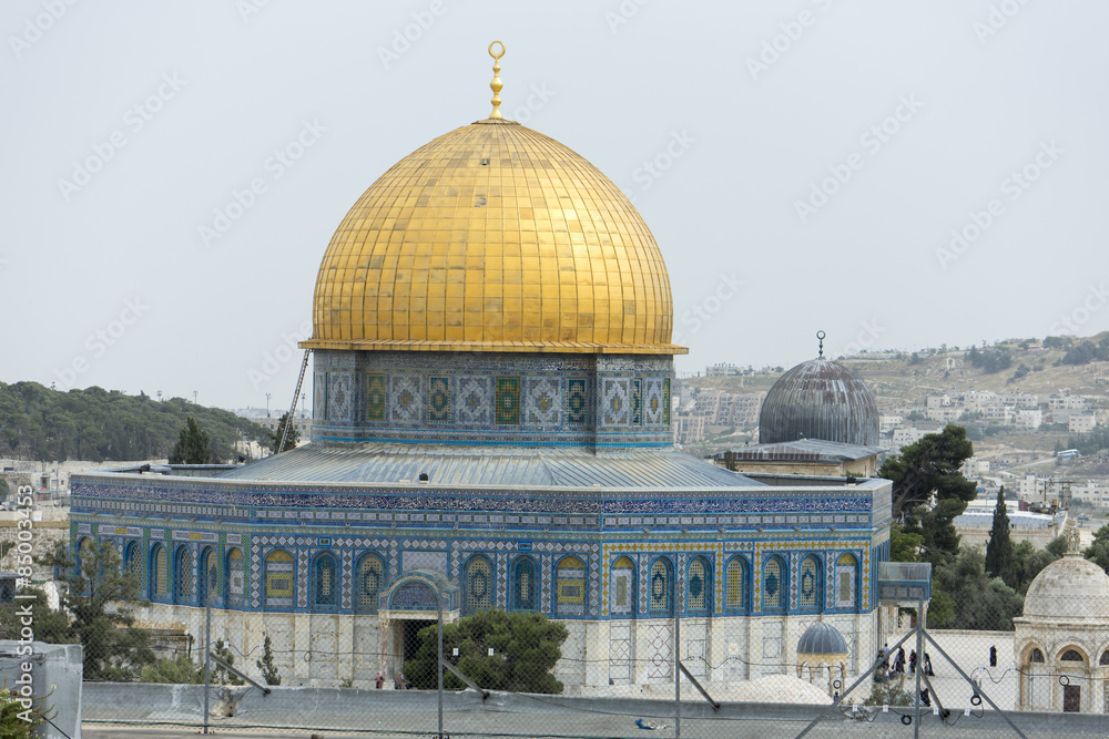 Obraz premium Felsendom und al-Aqsa-Moschee