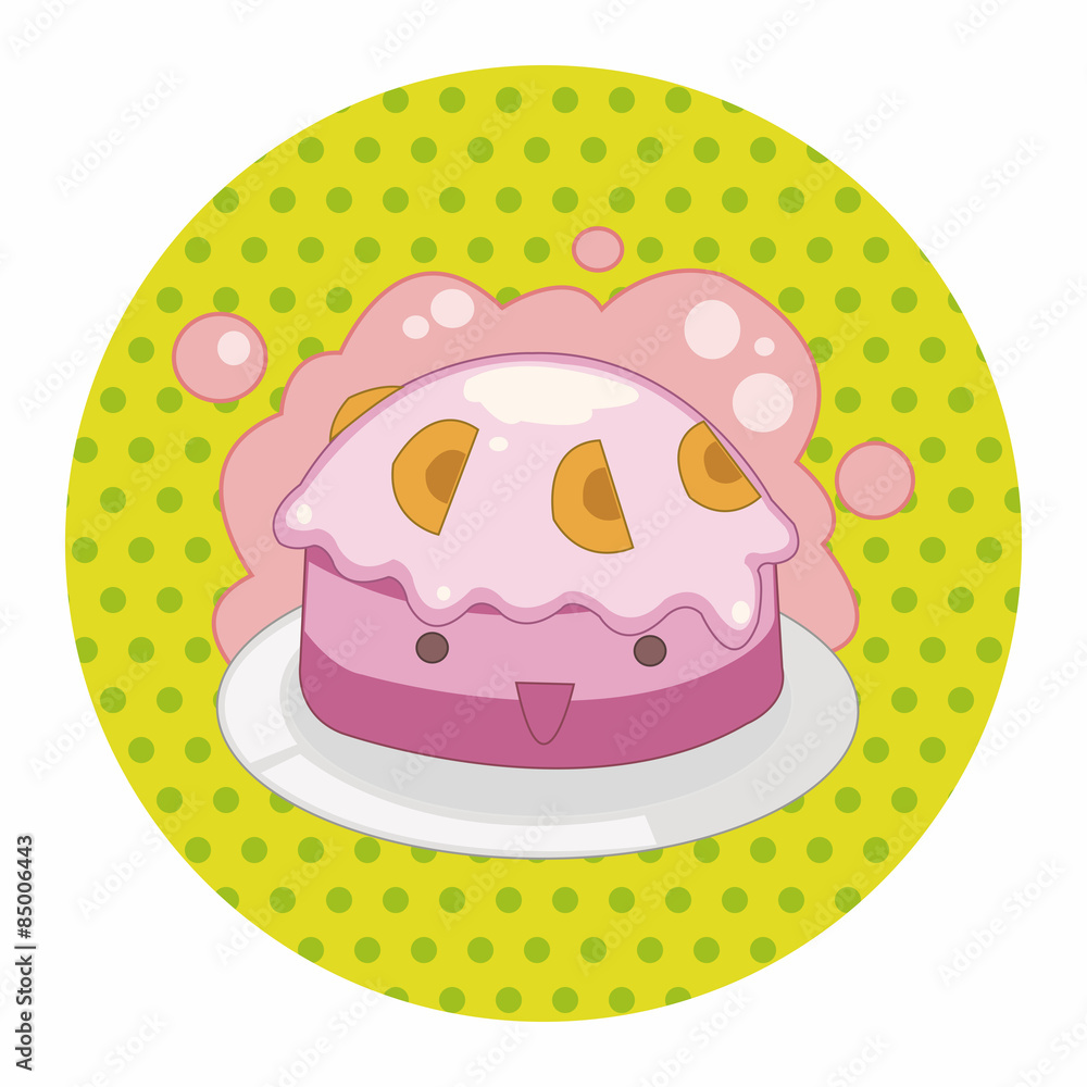 decorating cake flat icon elements background,eps10 decorating cake flat icon elements background,eps10