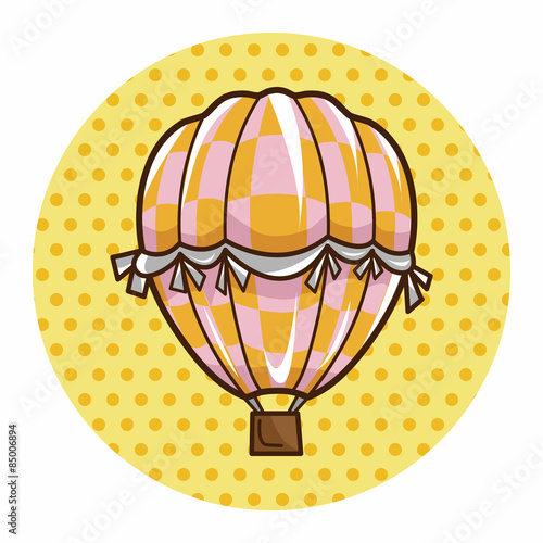 style hot air ballon theme elements vector,eps