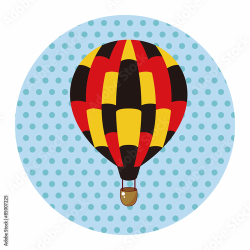 style hot air ballon theme elements vector,eps