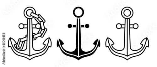 Outline image of anchor