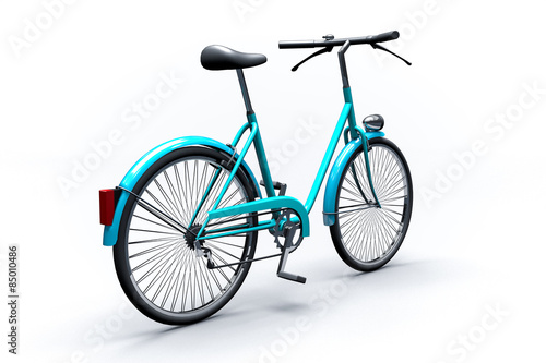 3D isolated classic or vintage Bicycle background.