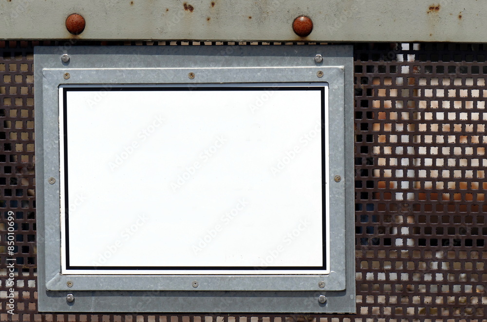 Blechschild nit Möglichkeit zum Freitext Blechschild nit Möglichkeit zum Freitext