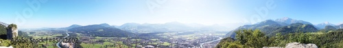 Panoramablick vom Kleinen Barmstein in Hallein, Tennengau