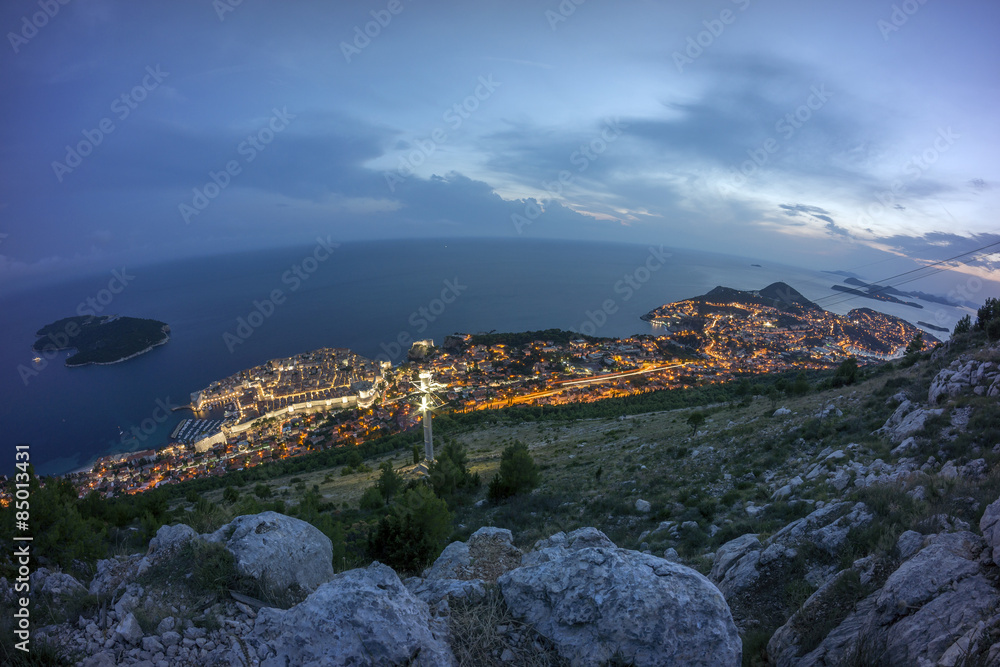 Panoramic view of Old Dubrovnik