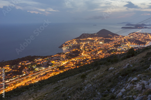Panoramic view of Old Dubrovnik