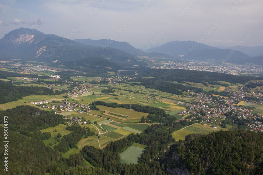 Flightseeing Tour Carinthia Mt. Dobratsch Vilach Finkenstein Bird's-Eye View