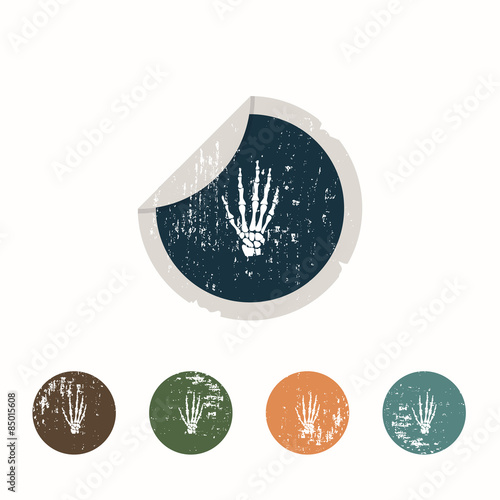 Hand sceleton icon